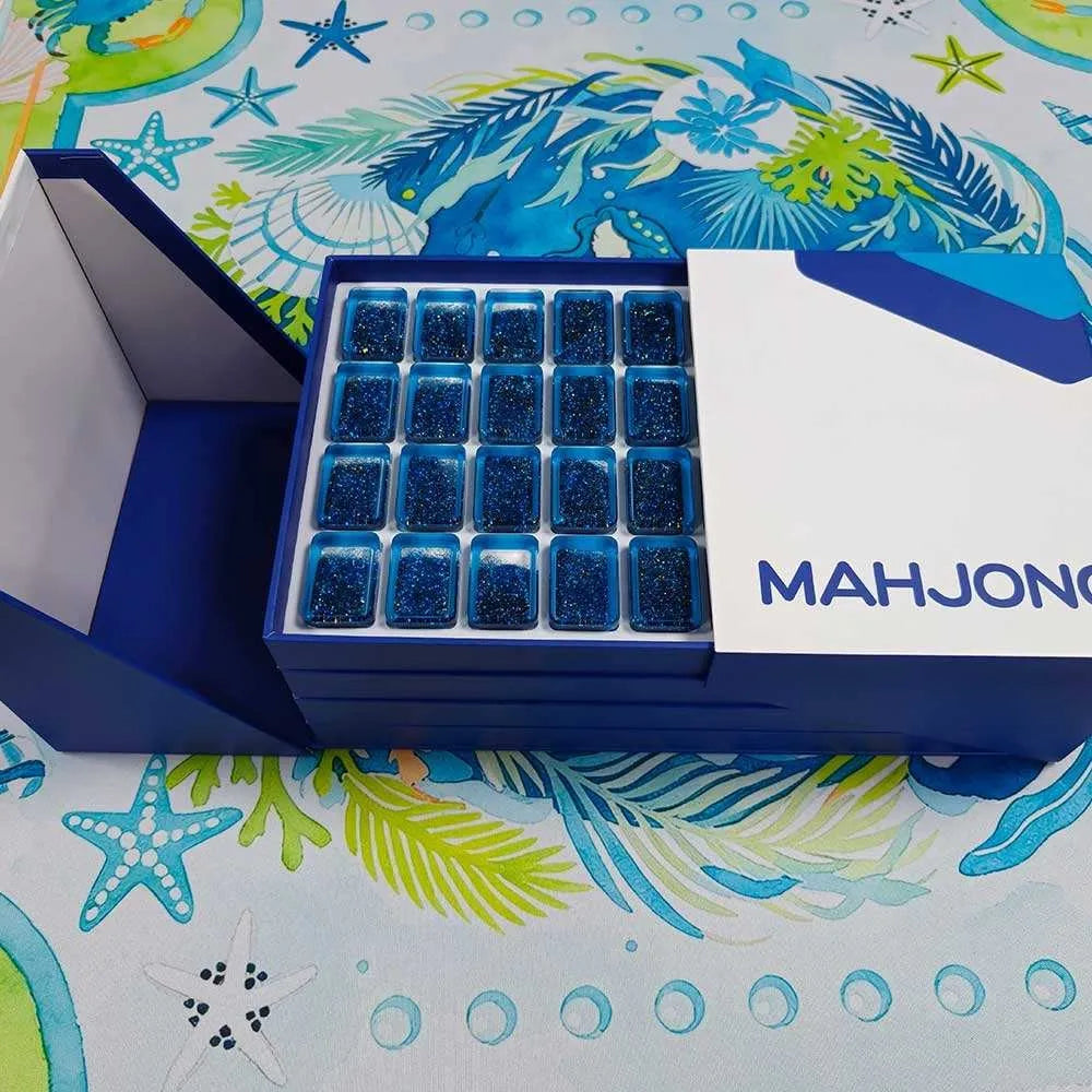Flow Mahjong Neptune Ocean Series full set with storage case